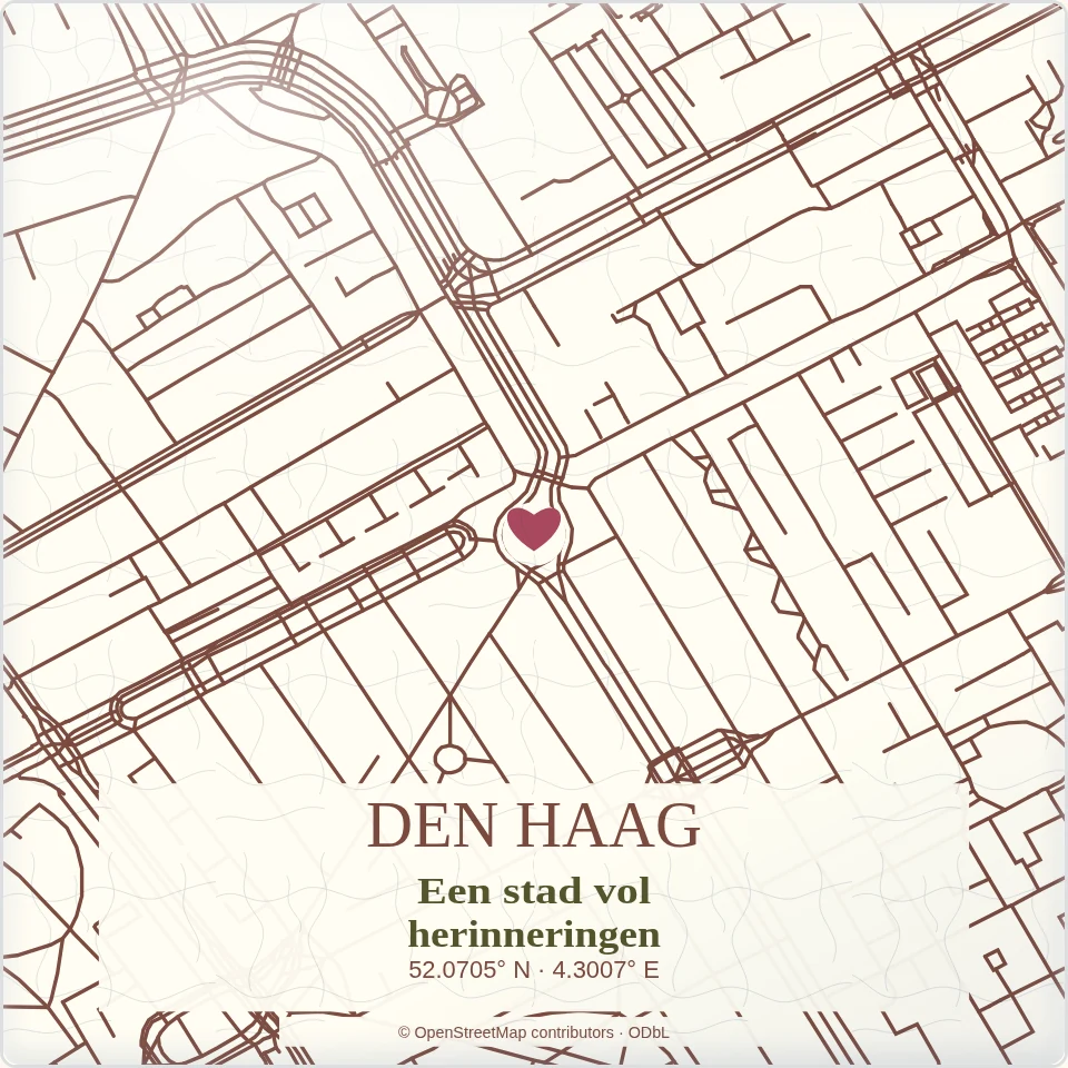 Tegeltje met tekst den haag een stad vol herinneringen van keramiek in detail