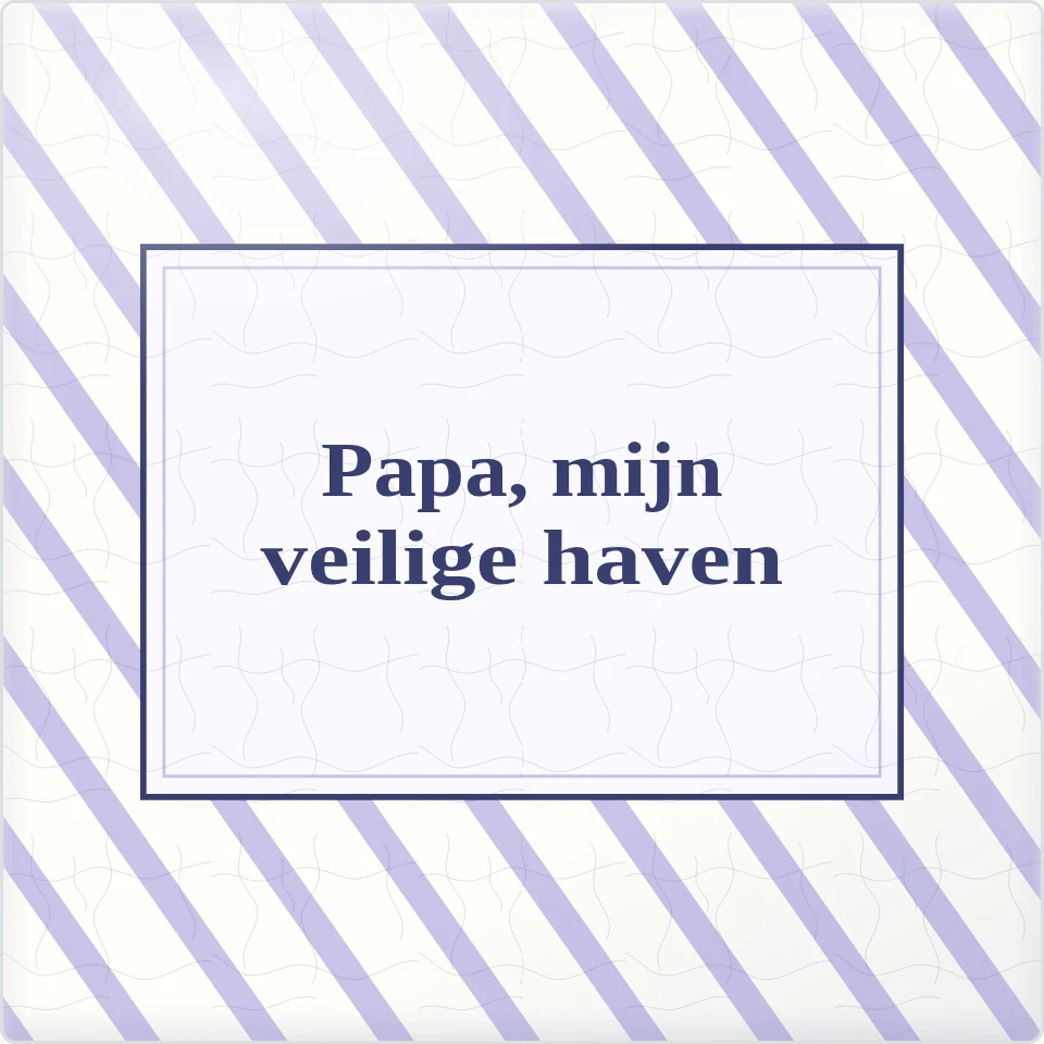 Tegeltje met tekst papa mijn veilige haven van keramiek in detail
