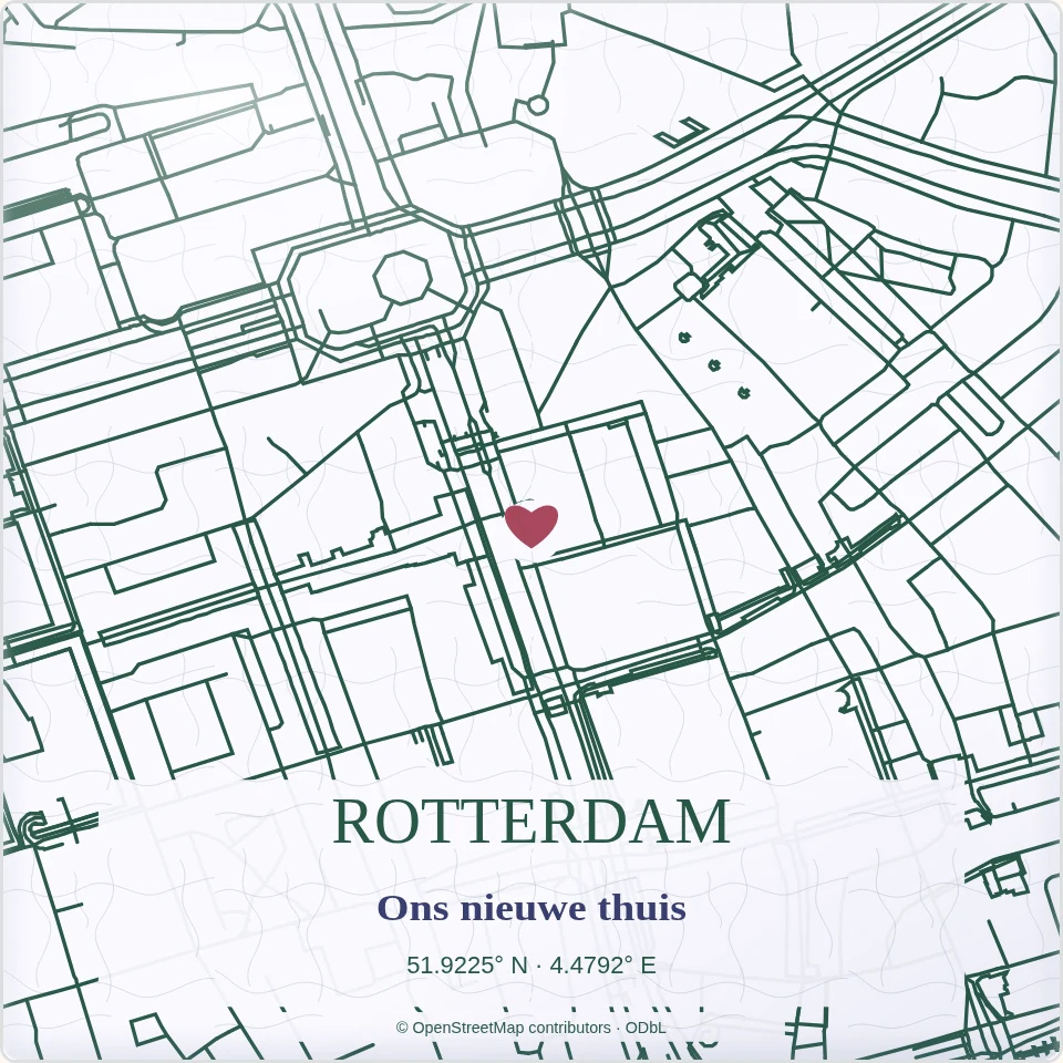Tegeltje met tekst rotterdam ons nieuwe thuis van keramiek in detail