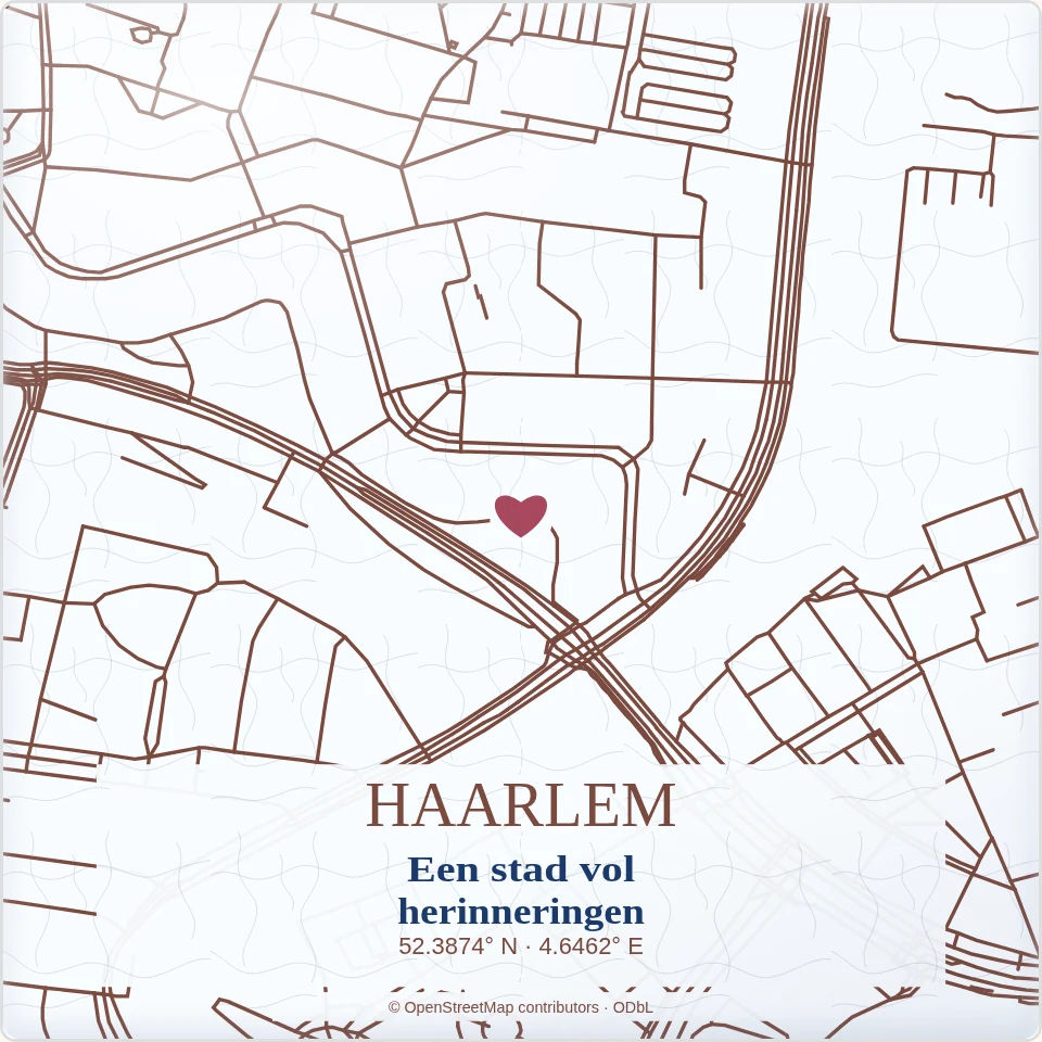 Tegeltje met tekst haarlem een stad vol herinneringen van keramiek in detail