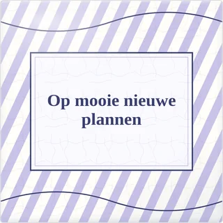 Tegeltje met tekst op mooie nieuwe plannen van keramiek in detail