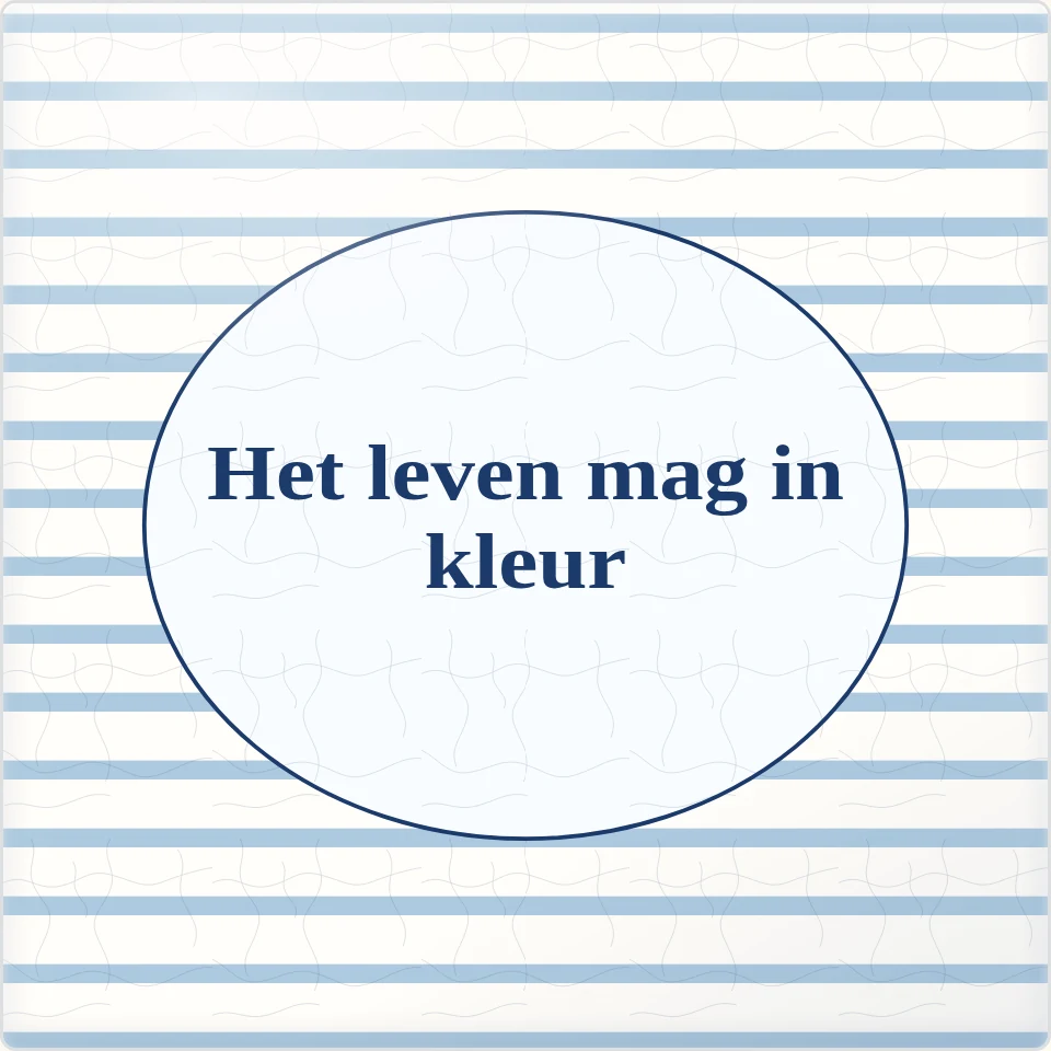 Tegeltje met tekst het leven mag in kleur van keramiek in detail