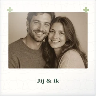 Tegeltje met foto jij ik een plek in mijn hart van keramiek in detail