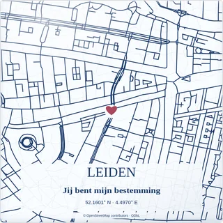 Tegeltje met tekst leiden jij bent mijn bestemming van keramiek in detail