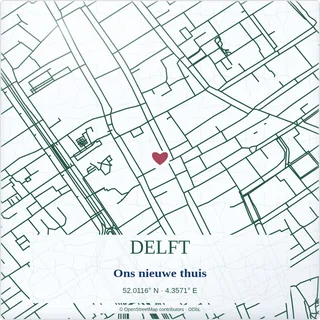 Tegeltje met tekst delft ons nieuwe thuis van keramiek in detail