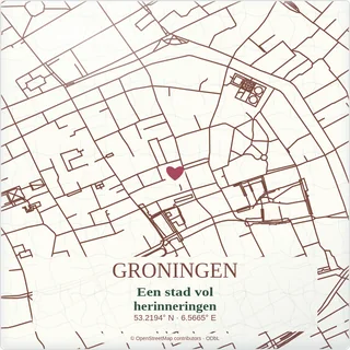 Tegeltje met tekst groningen een stad vol herinneringen van keramiek in detail