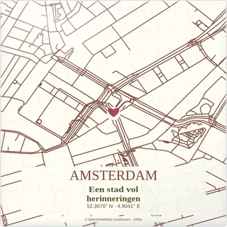 Tegeltje met tekst amsterdam een stad vol herinneringen van keramiek in detail