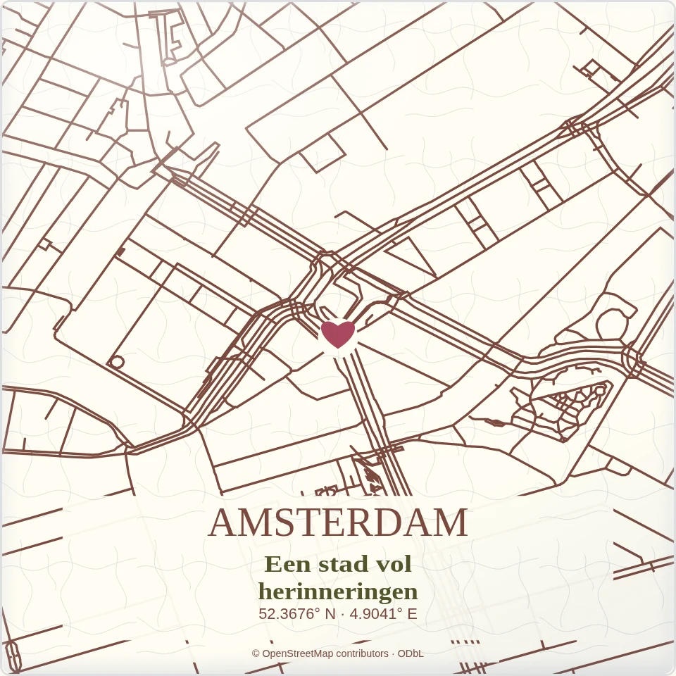 Tegeltje met tekst amsterdam een stad vol herinneringen van keramiek in detail