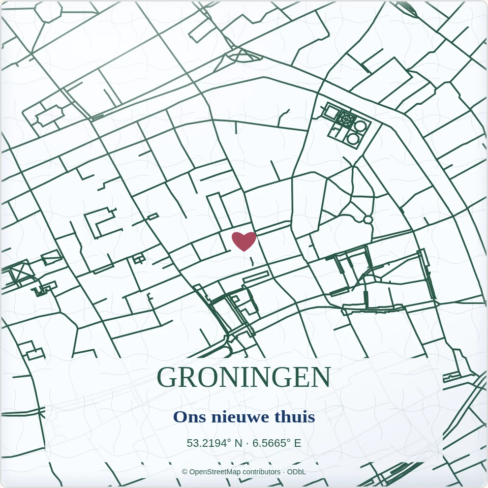 Tegeltje met tekst groningen ons nieuwe thuis van keramiek in detail