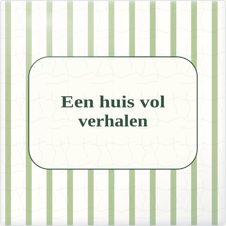 Tegeltje met tekst een huis vol verhalen van keramiek in detail