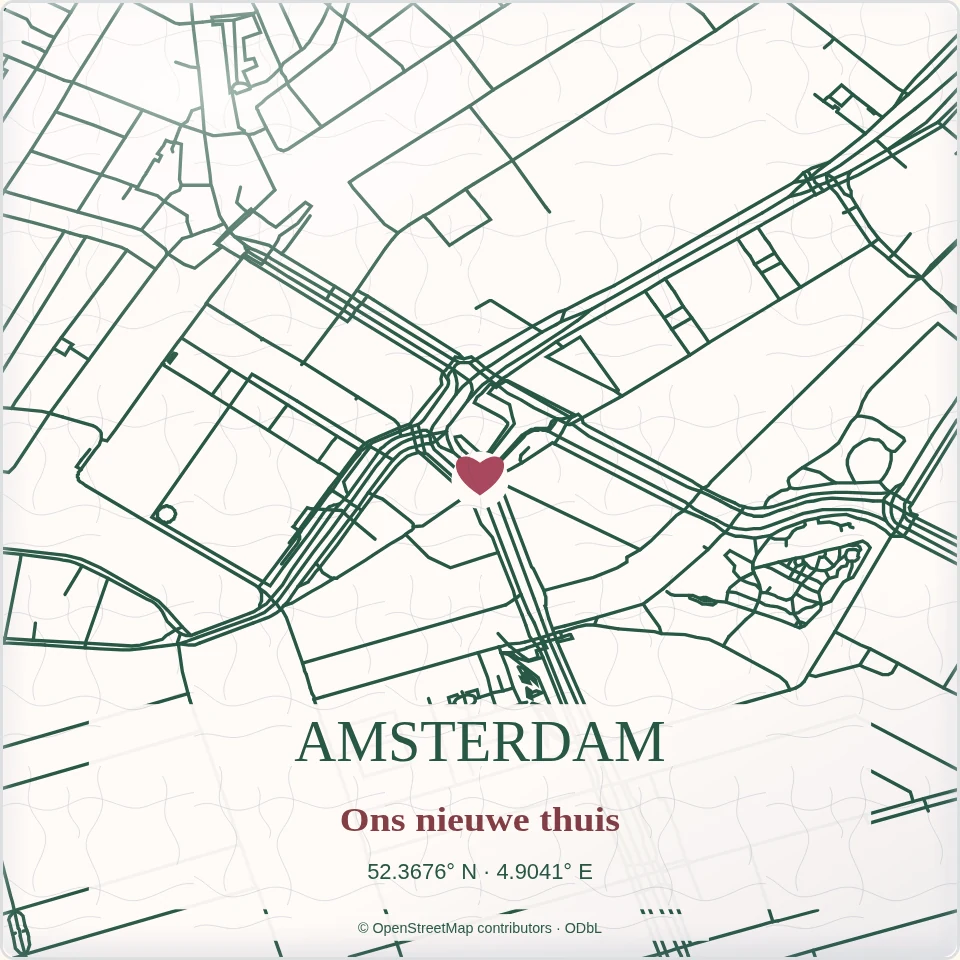 Tegeltje met tekst amsterdam ons nieuwe thuis van keramiek in detail