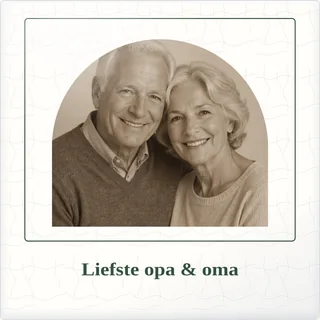 Tegeltje met foto liefste opa oma liefde om te bewaren van keramiek in detail