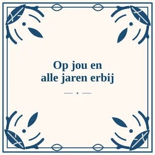 Tegeltje met tekst op jou en alle jaren erbij van keramiek in detail