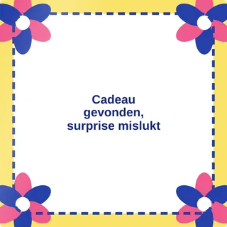 Tegeltje met tekst cadeau gevonden surprise mislukt van keramiek in detail