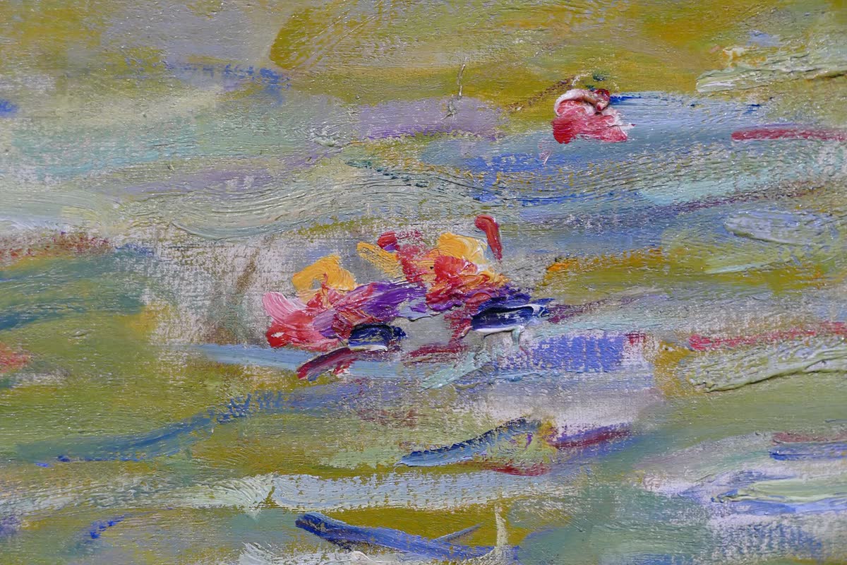 Waterlelies van Claude Monet op een keramisch kunsttegeltje